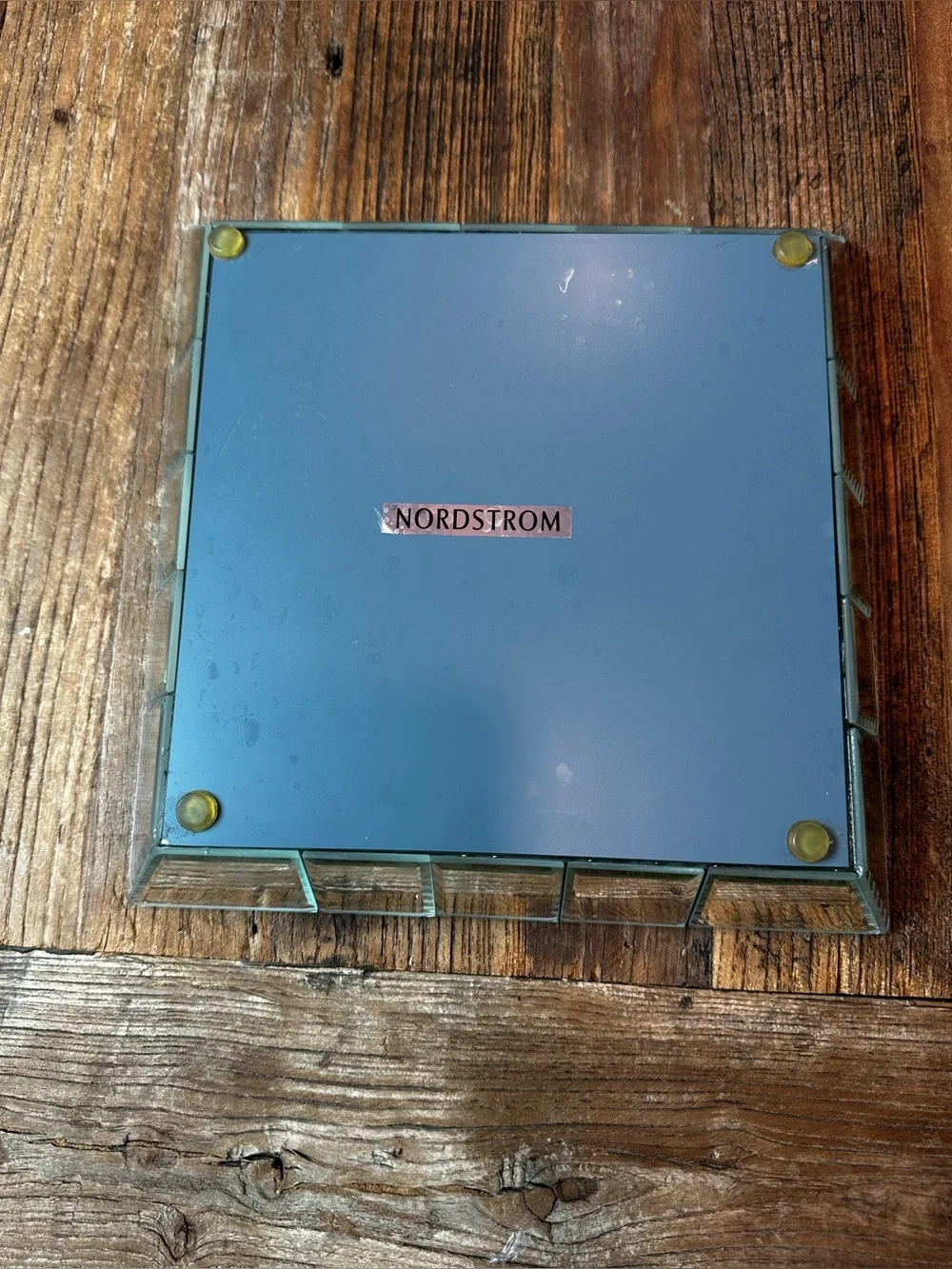 Square Mirrored Vanity Tray - Silver - Picture 5 of 6